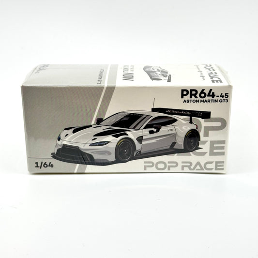 Pop Race PR64-0045 Aston Martin GT3 1:64 diecast box front view