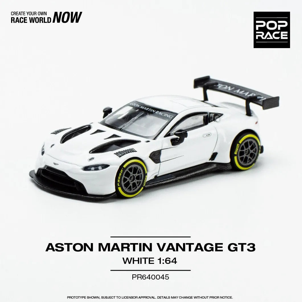 Aston Martin GT3 1:64 diecast front angle view