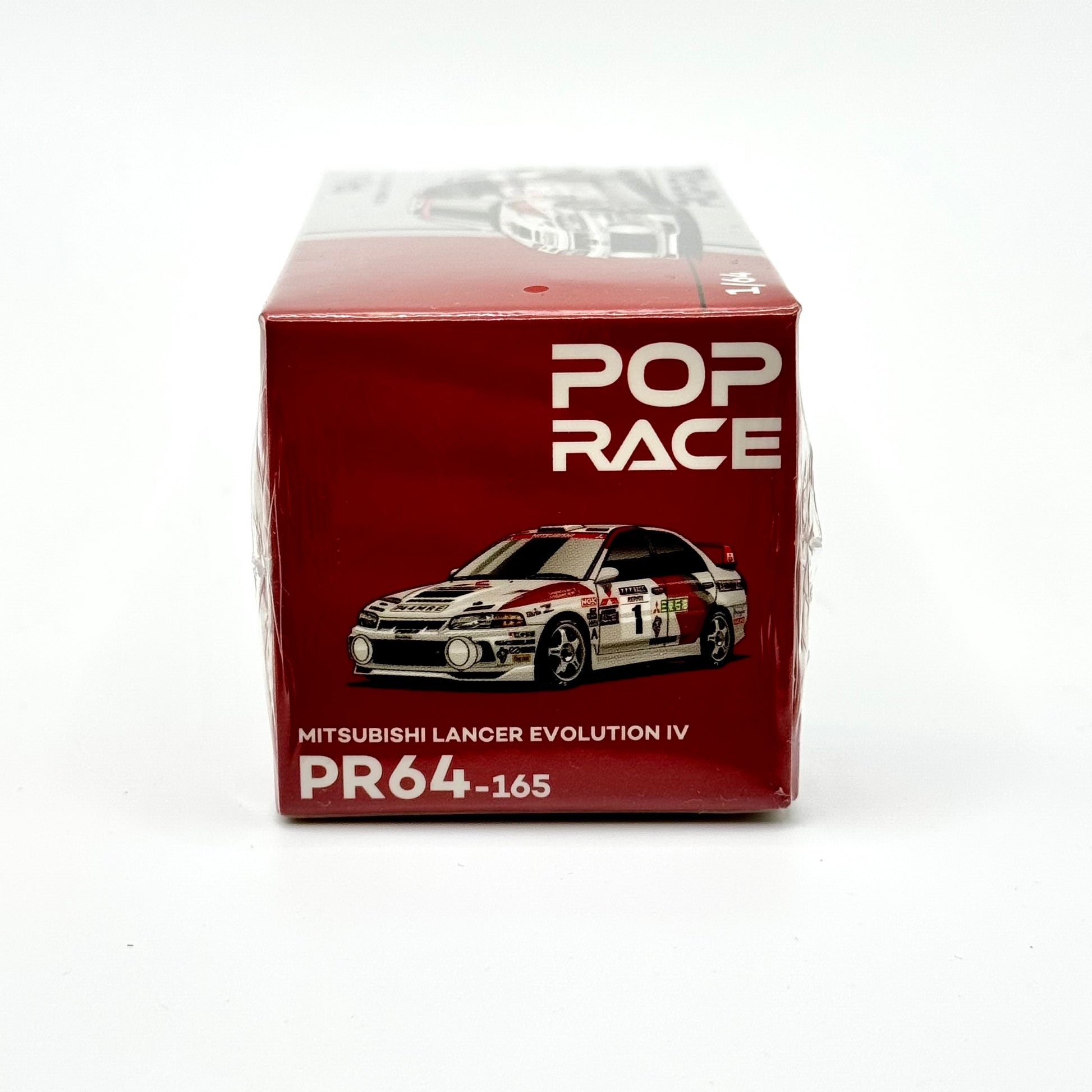 Pop Race Lancer Evolution IV Rally 1997 diecast box side