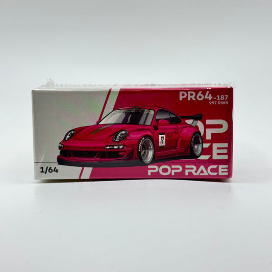 Pop Race PR64-0187 Porsche RWB 997 AVA 1:64 diecast box front view