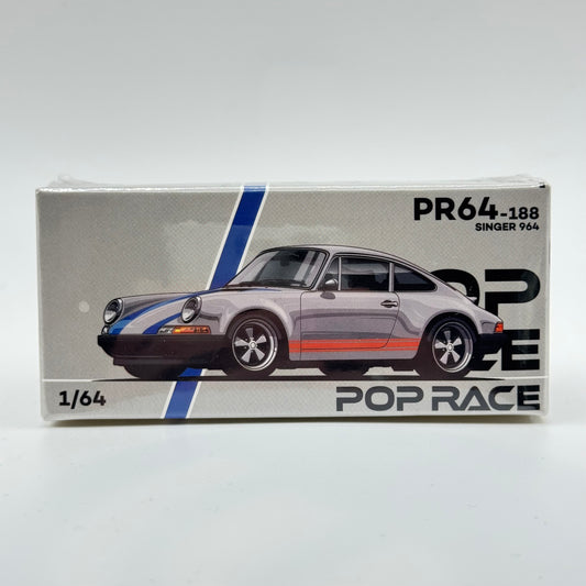 Pop Race PR64-0188 Singer 964 Porsche 911 1:64 diecast model box front view