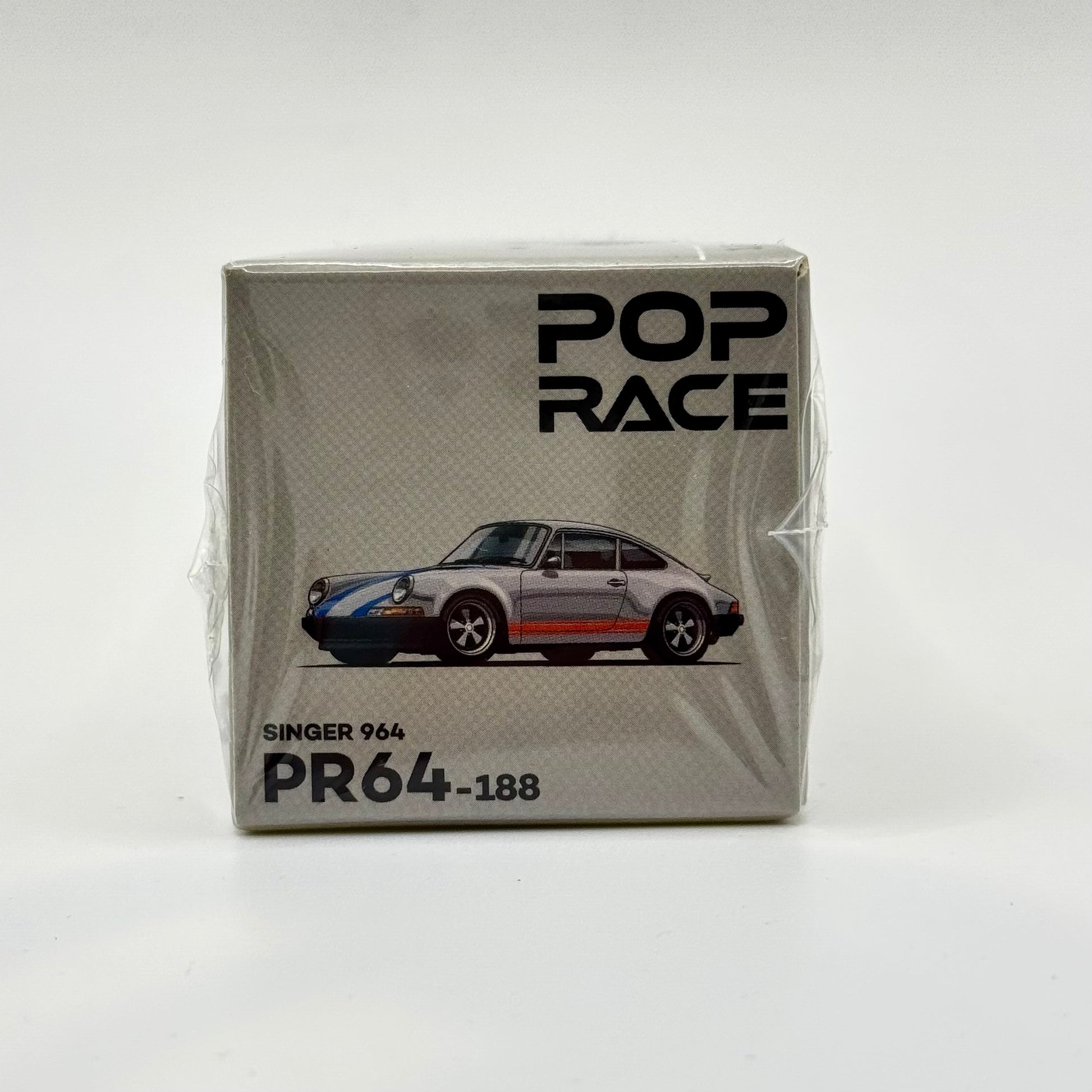 Singer 964 Porsche 911 Pop Race 1:64 box side profile
