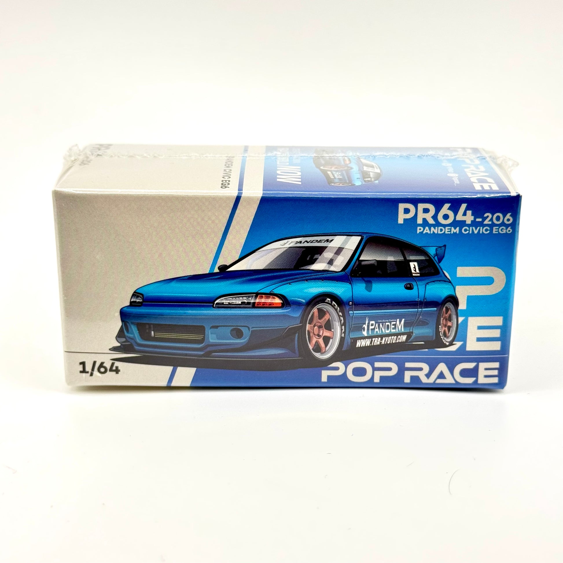 Pop Race PR64-0206 Pandem Honda Civic EG6 1:64 diecast box front view