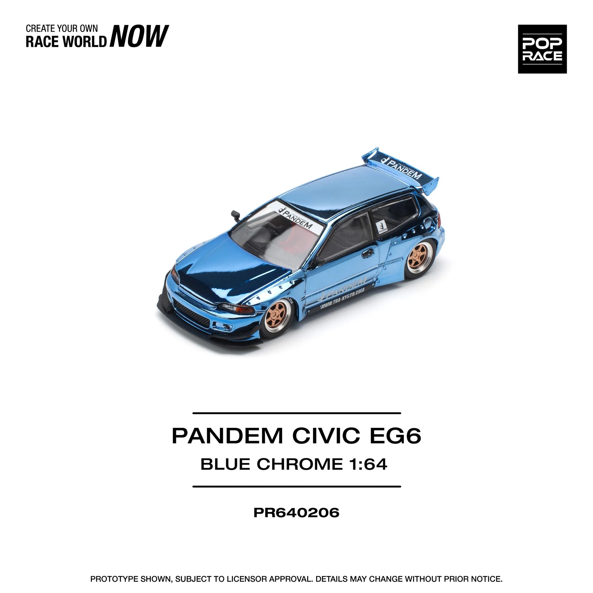 Honda Civic EG6 Pandem diecast close up front detail