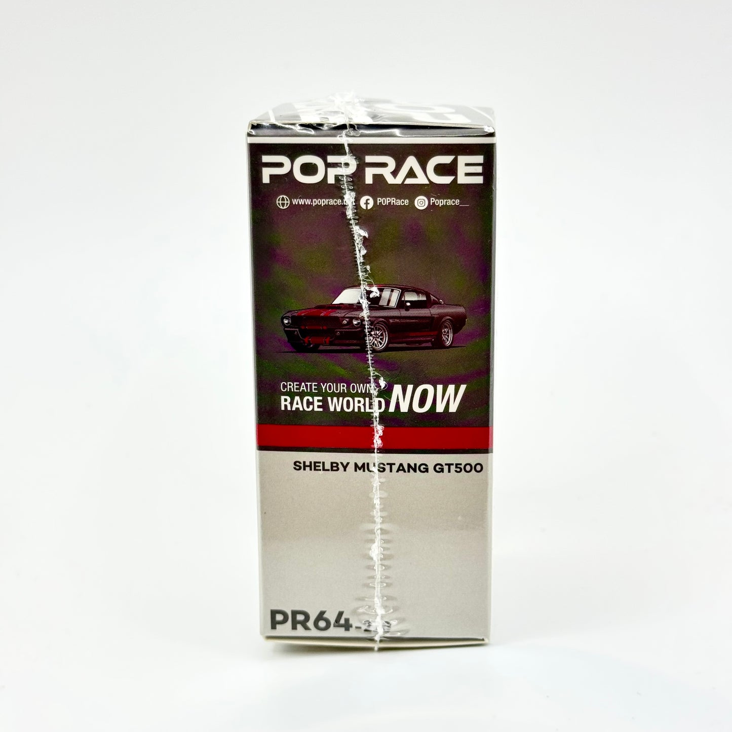 Shelby GT500 Dark Chrome Pop Race packaging angled view