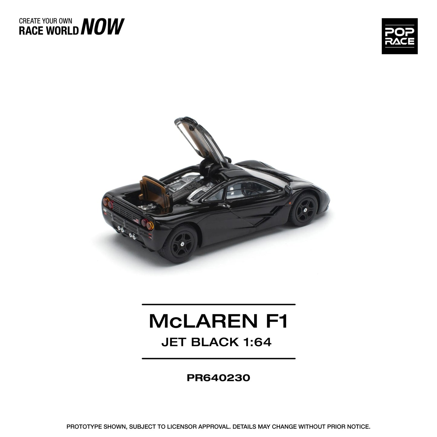 McLaren F1 diecast model rear angle detail Pop Race