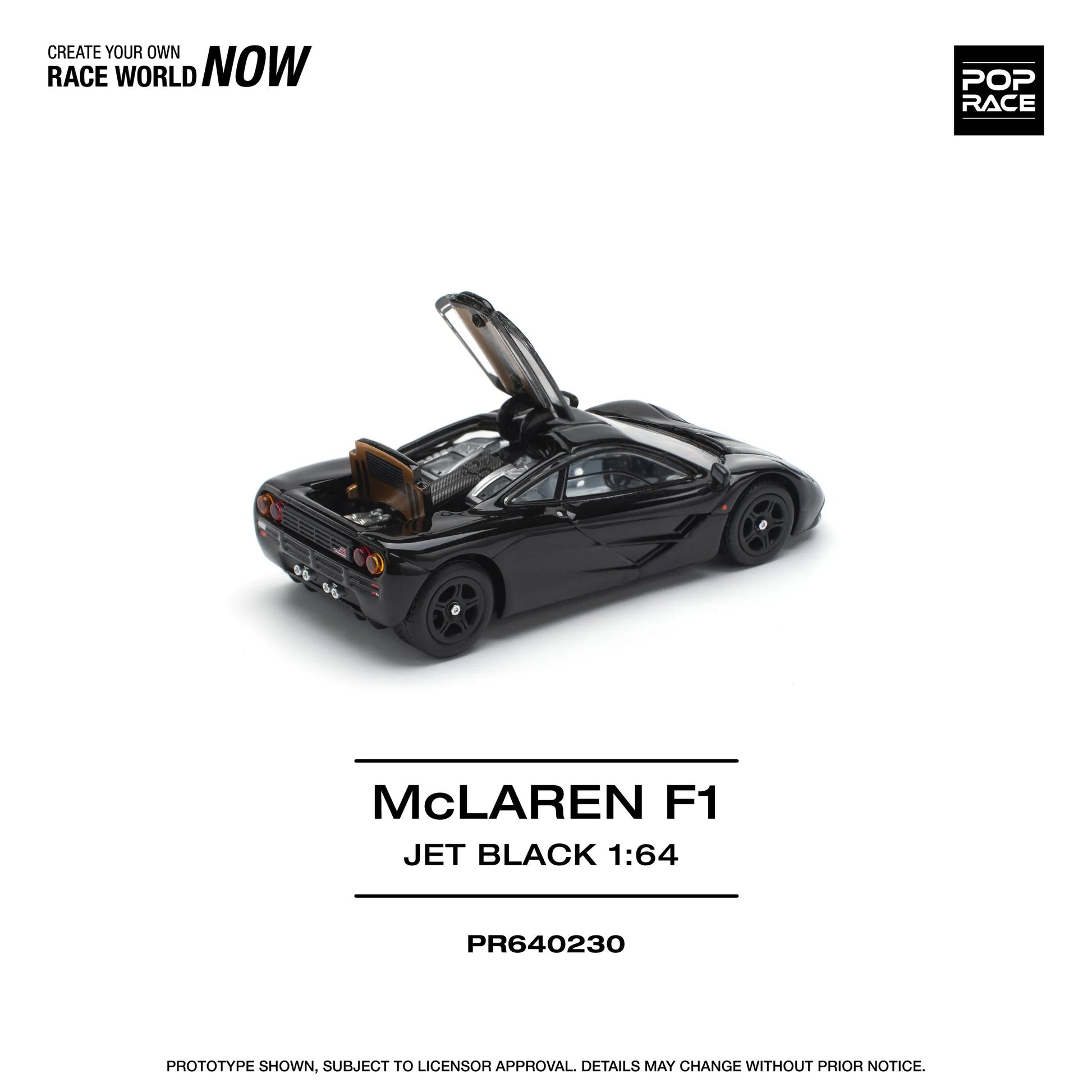 McLaren F1 diecast model rear angle detail Pop Race