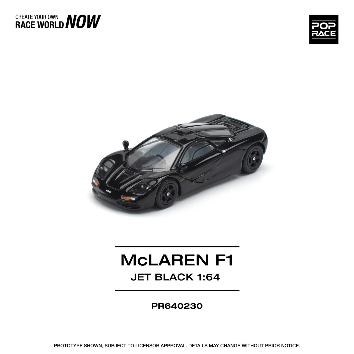 Pop Race McLaren F1 diecast model top view