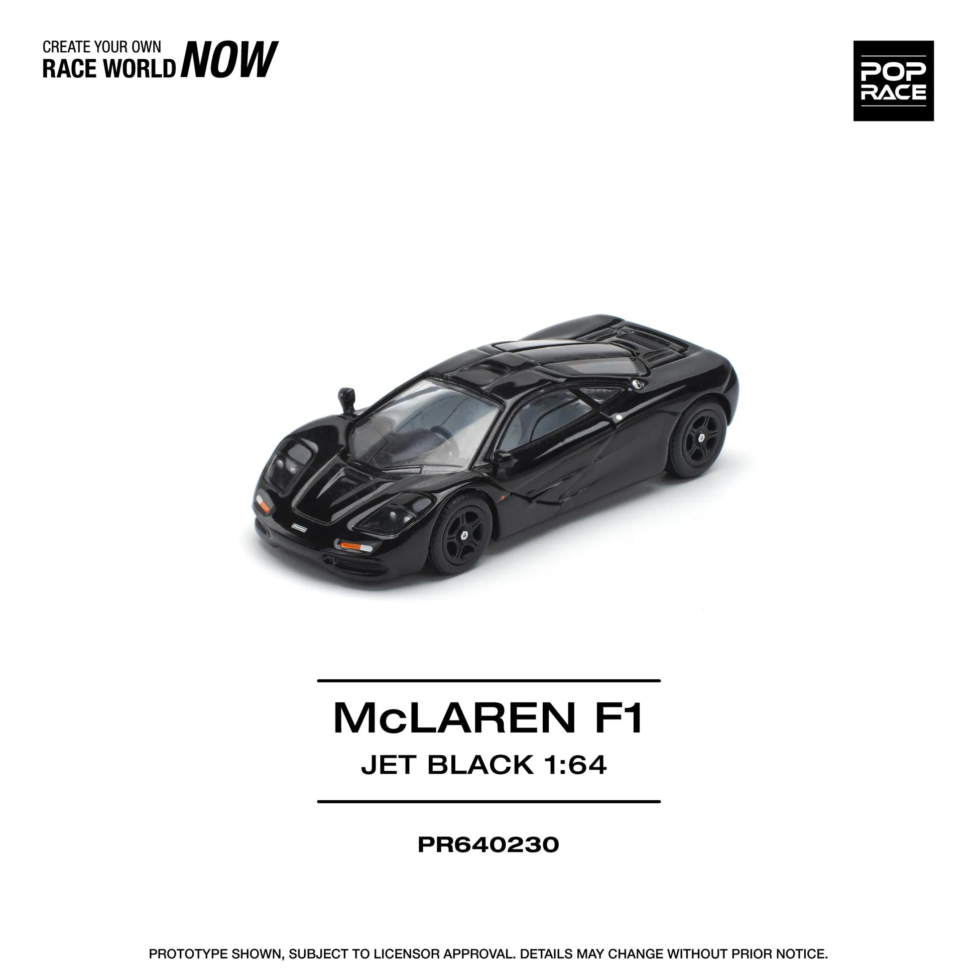 Pop Race McLaren F1 diecast model top view
