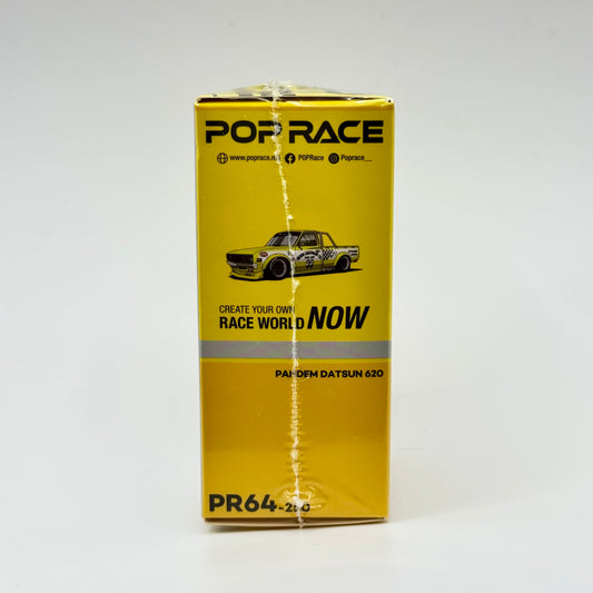 Pop Race Datsun 620 Pandem Mooneyes 1:64 diecast box side