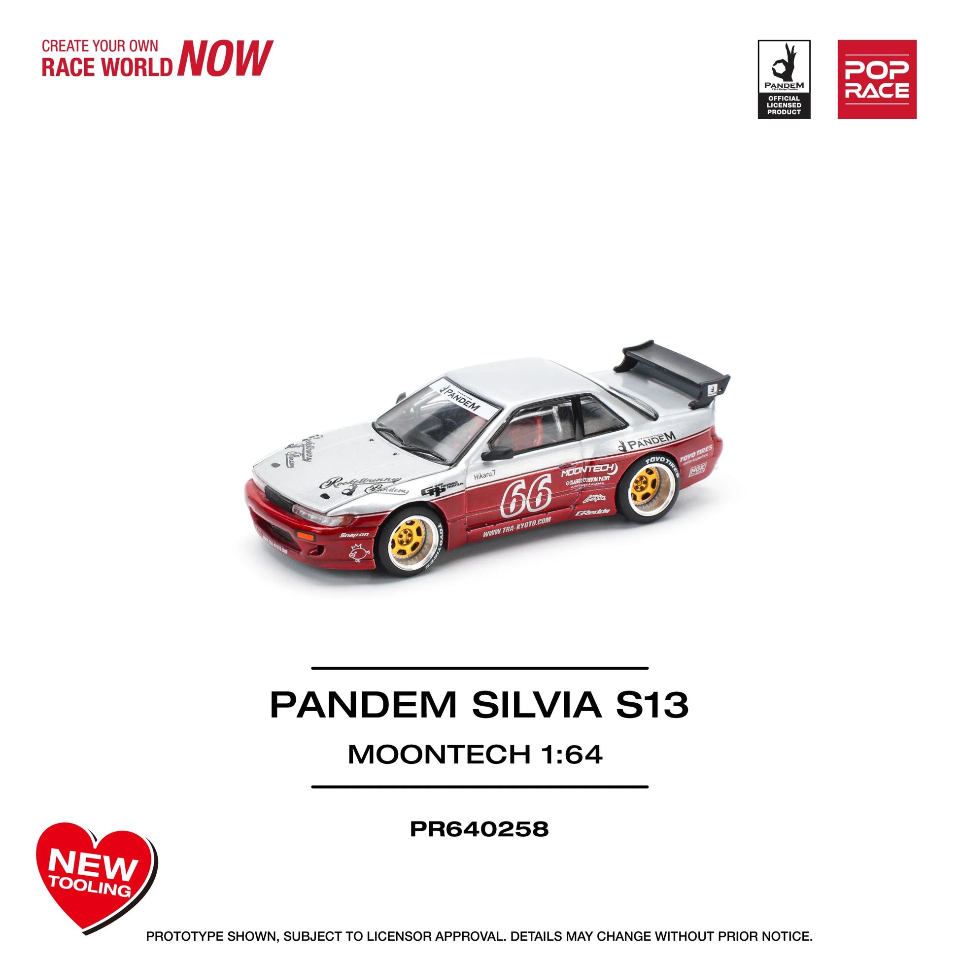 Pandem S13 new tooling diecast model top view