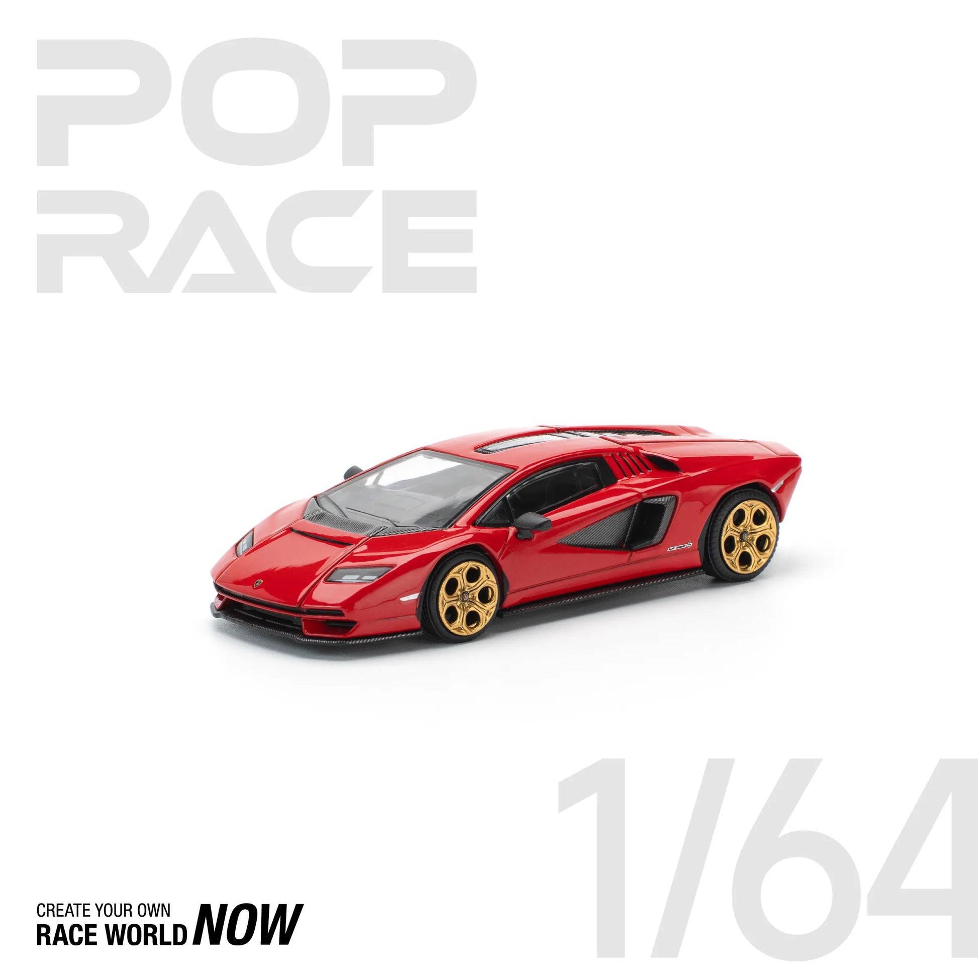 Countach LPI 800-4 1:64 diecast front angle view