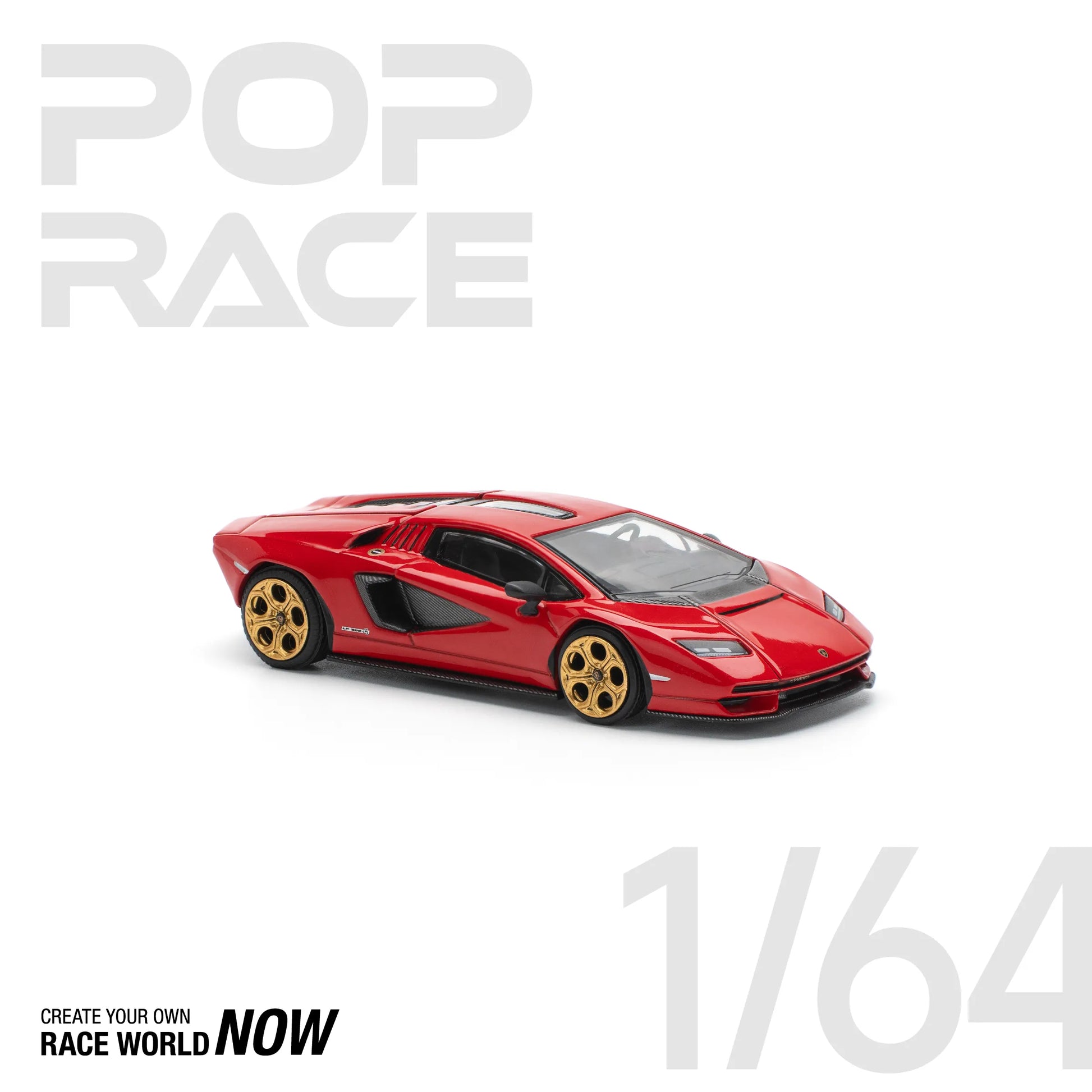 Countach LPI 800-4 1:64 diecast front angle view