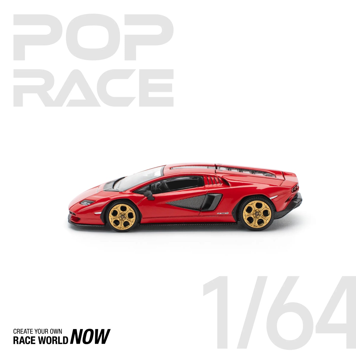 Countach LPI 800-4 1:64 diecast side profile view
