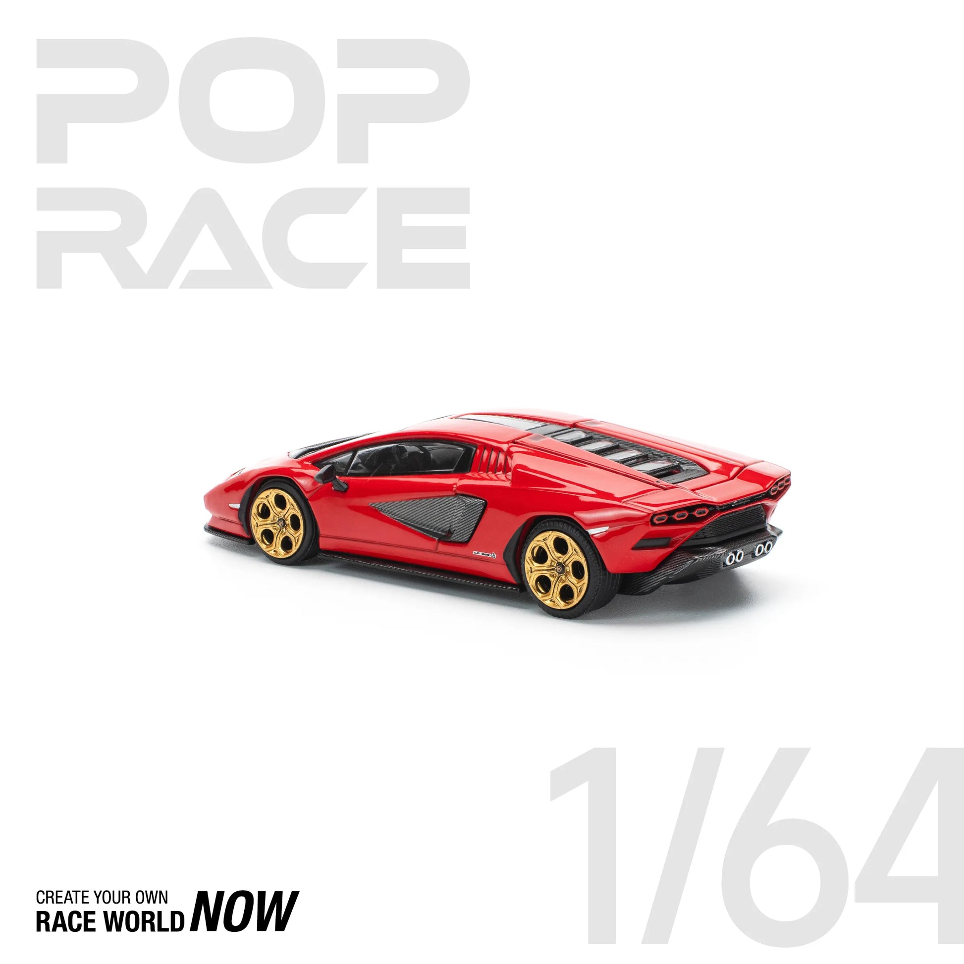 Countach LPI 800-4 1:64 diecast side profile view
