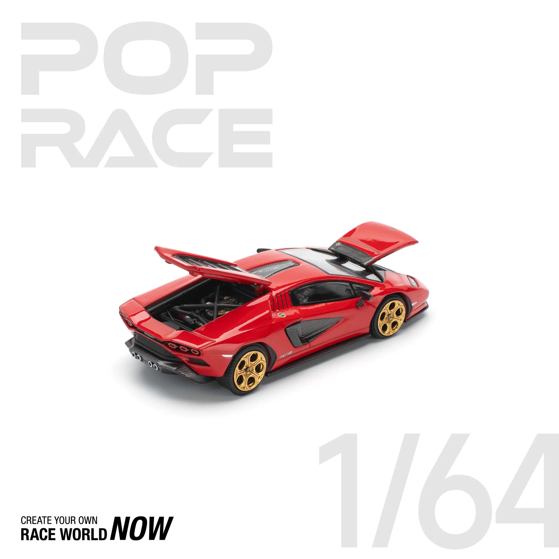 Lamborghini Countach LPI 800-4 diecast rear angle view