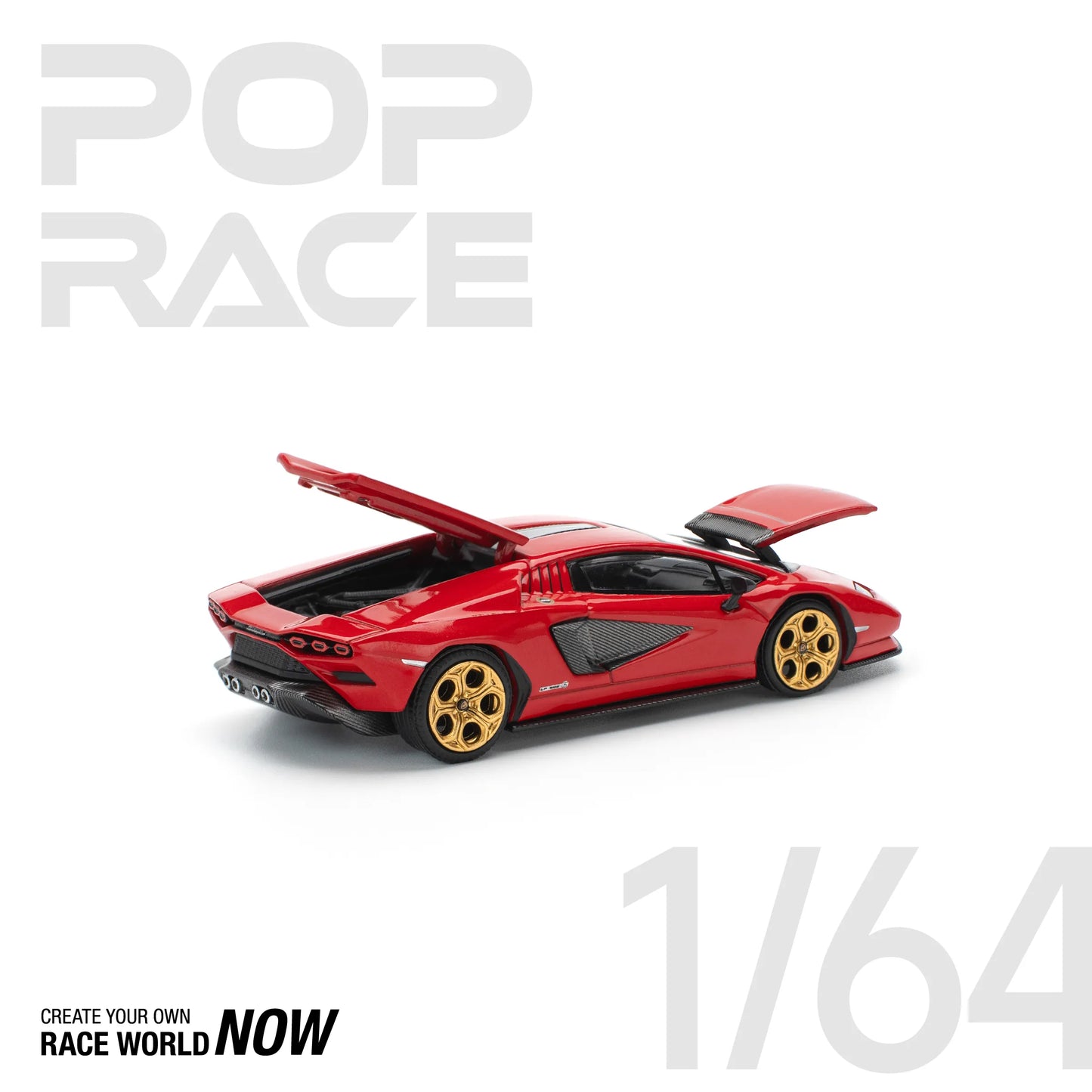 Lamborghini Countach LPI 800-4 1:64 diecast rear close detail