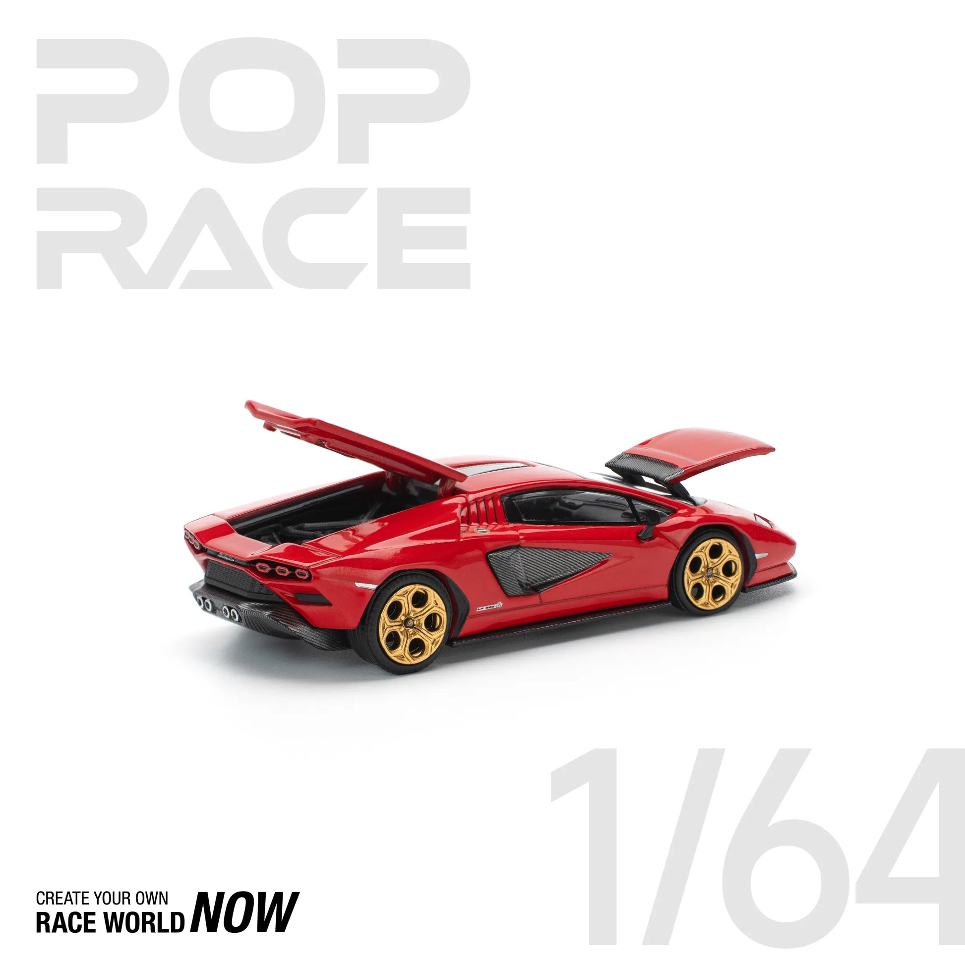 Lamborghini Countach LPI 800-4 1:64 diecast rear close detail