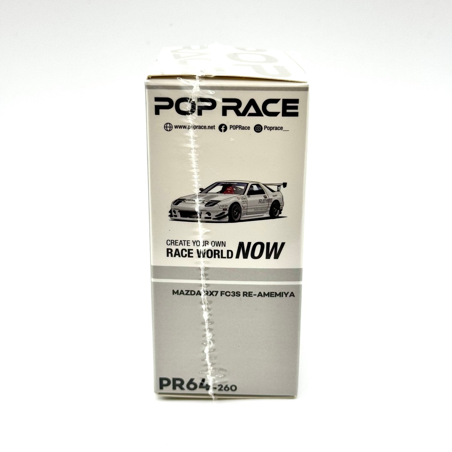 RX-7 FC3S RE Amemiya White Pop Race packaging angled view