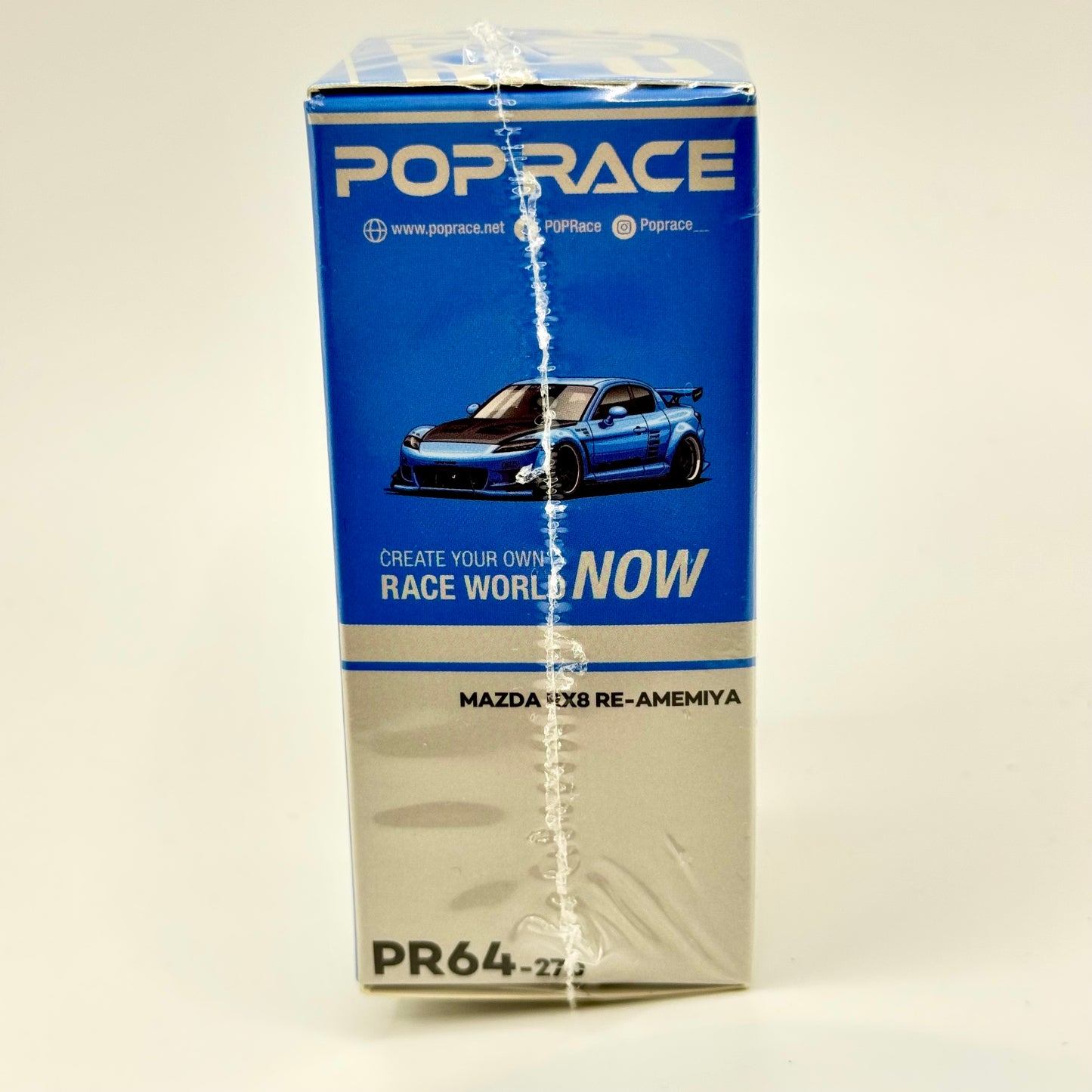 RX-8 RE Amemiya Pop Race packaging angled view