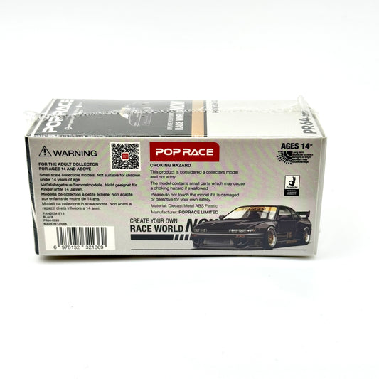 Pandem S13 Black diecast packaging rear view