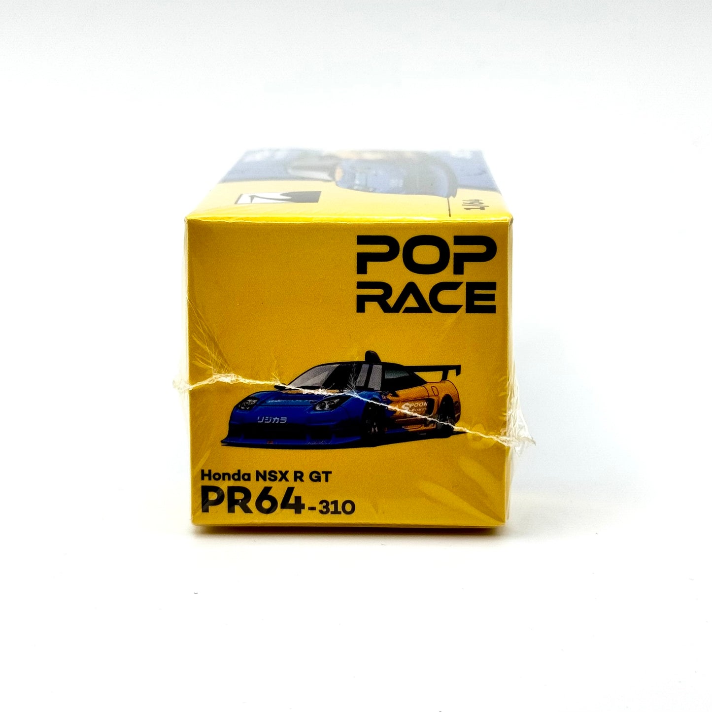 Pop Race Honda NSX-R GT 1:64 diecast box side profile