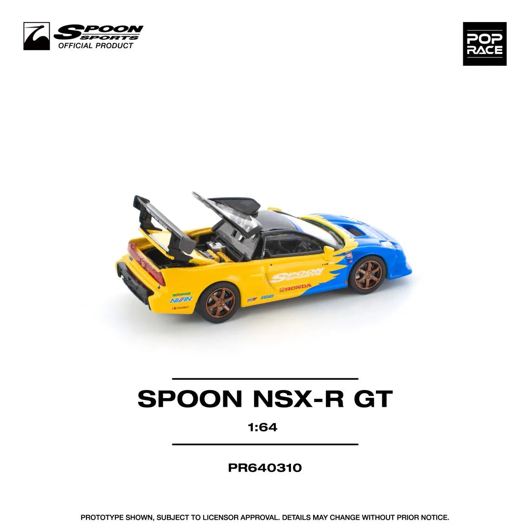Honda NSX-R GT diecast model rear angle detail