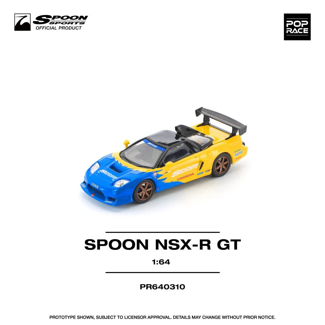 Pop Race Honda NSX-R GT diecast model top view