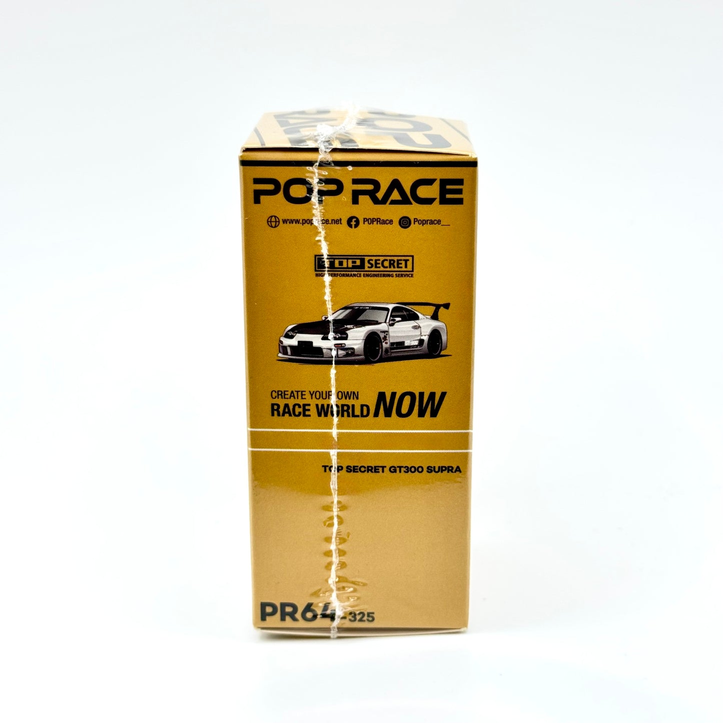 Top Secret Toyota Supra GT300 Pop Race packaging angled view