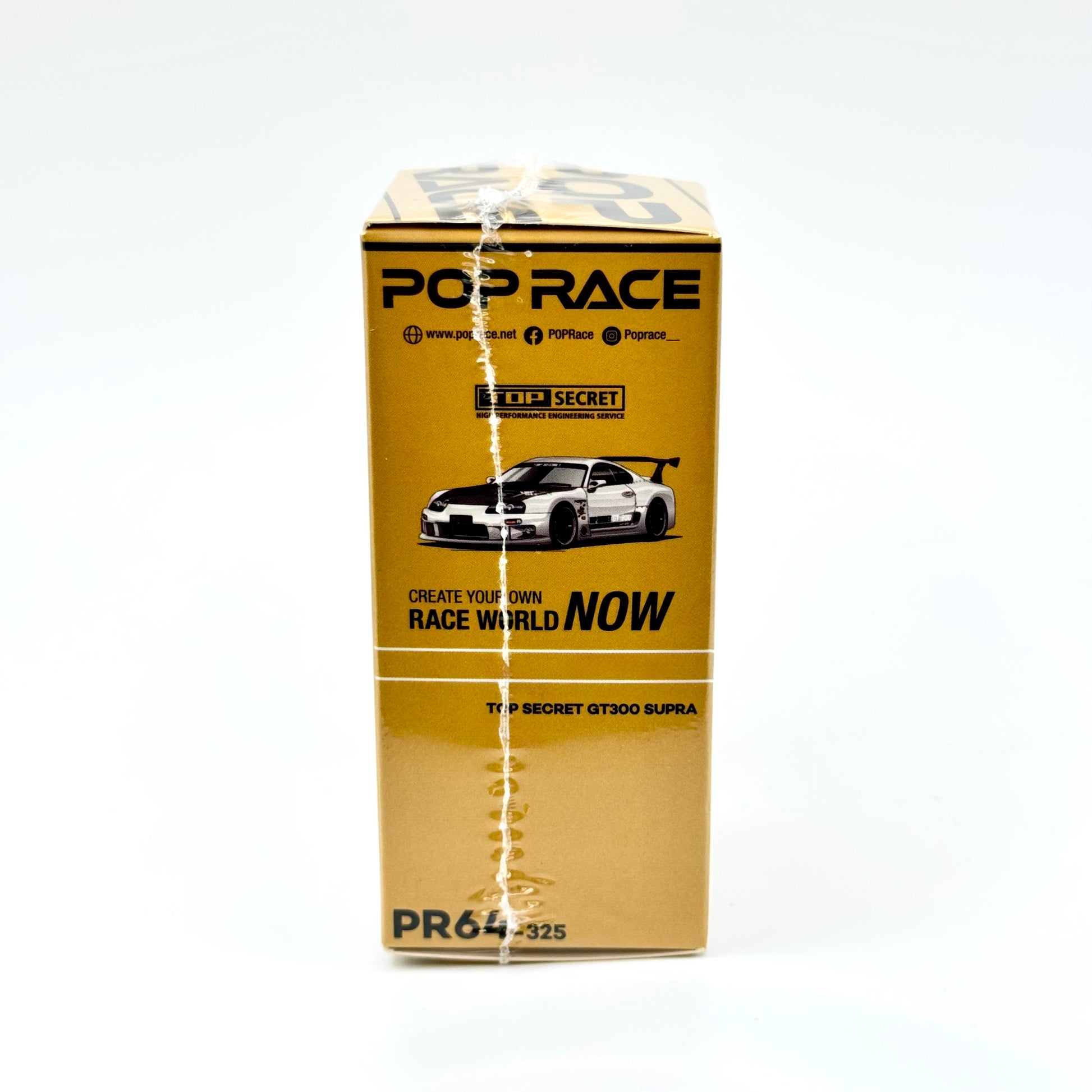 Top Secret Toyota Supra GT300 Pop Race packaging angled view