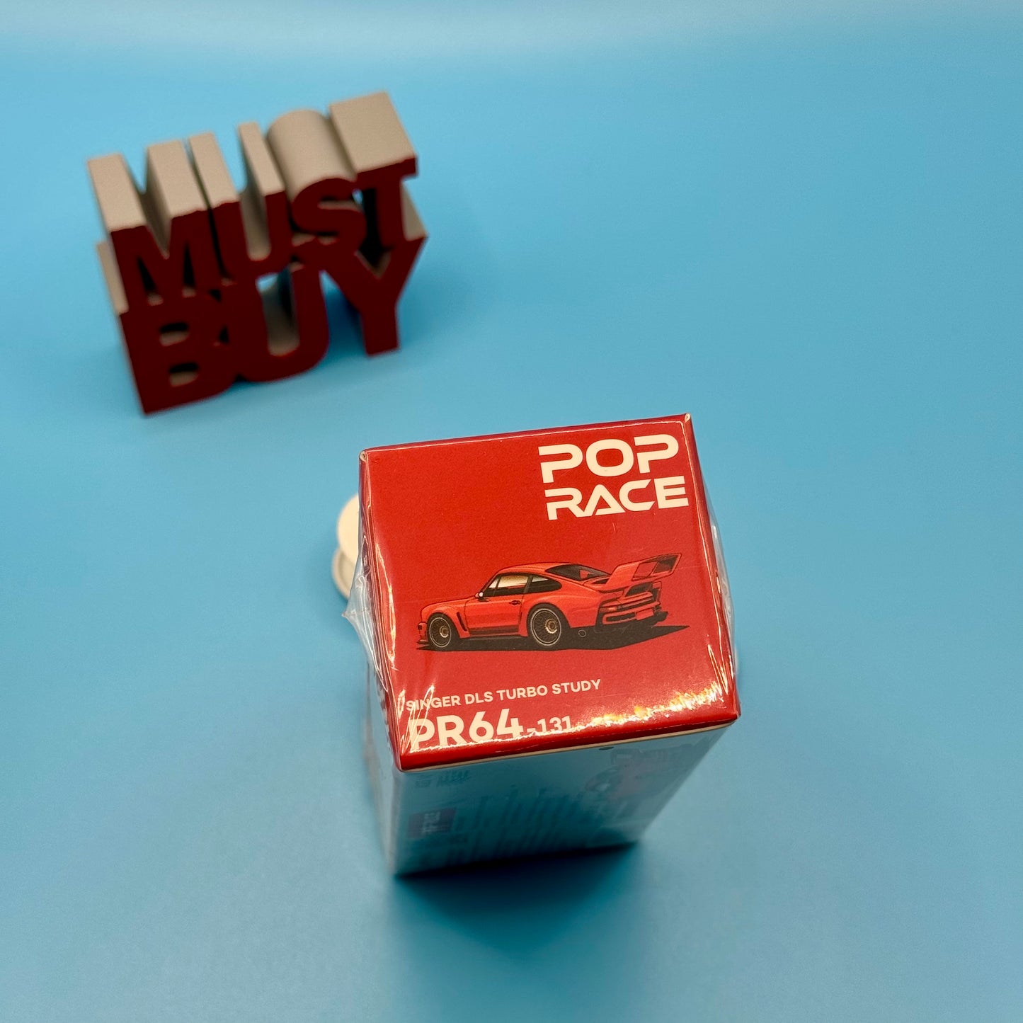 Top angle of boxed Pop Race Singer DLS Turbo Study PR64-0131