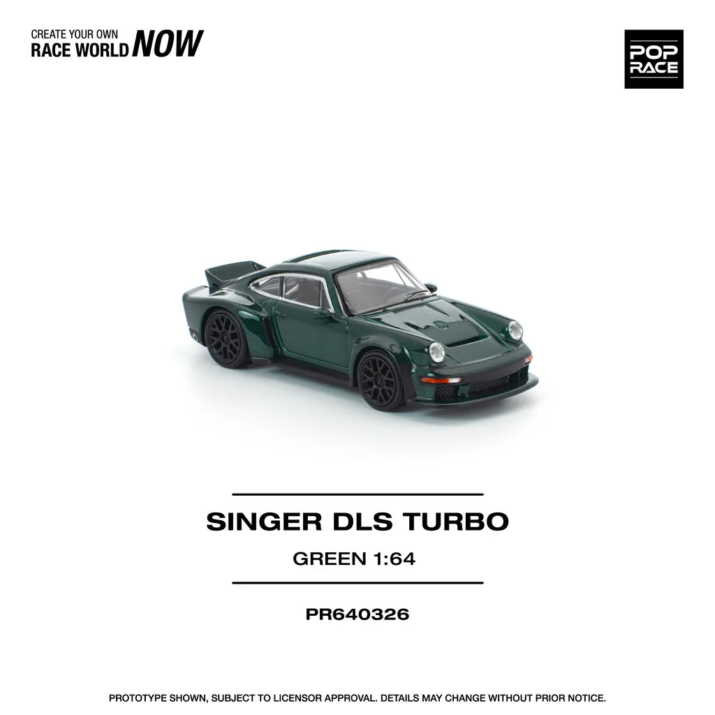 Pop Race Singer DLS Turbo 1:64 diecast model front view