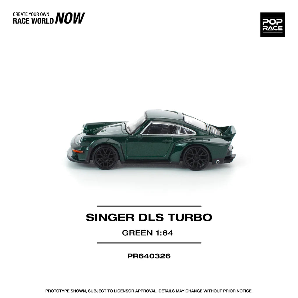 Pop Race Singer DLS Turbo 1:64 diecast model left side view