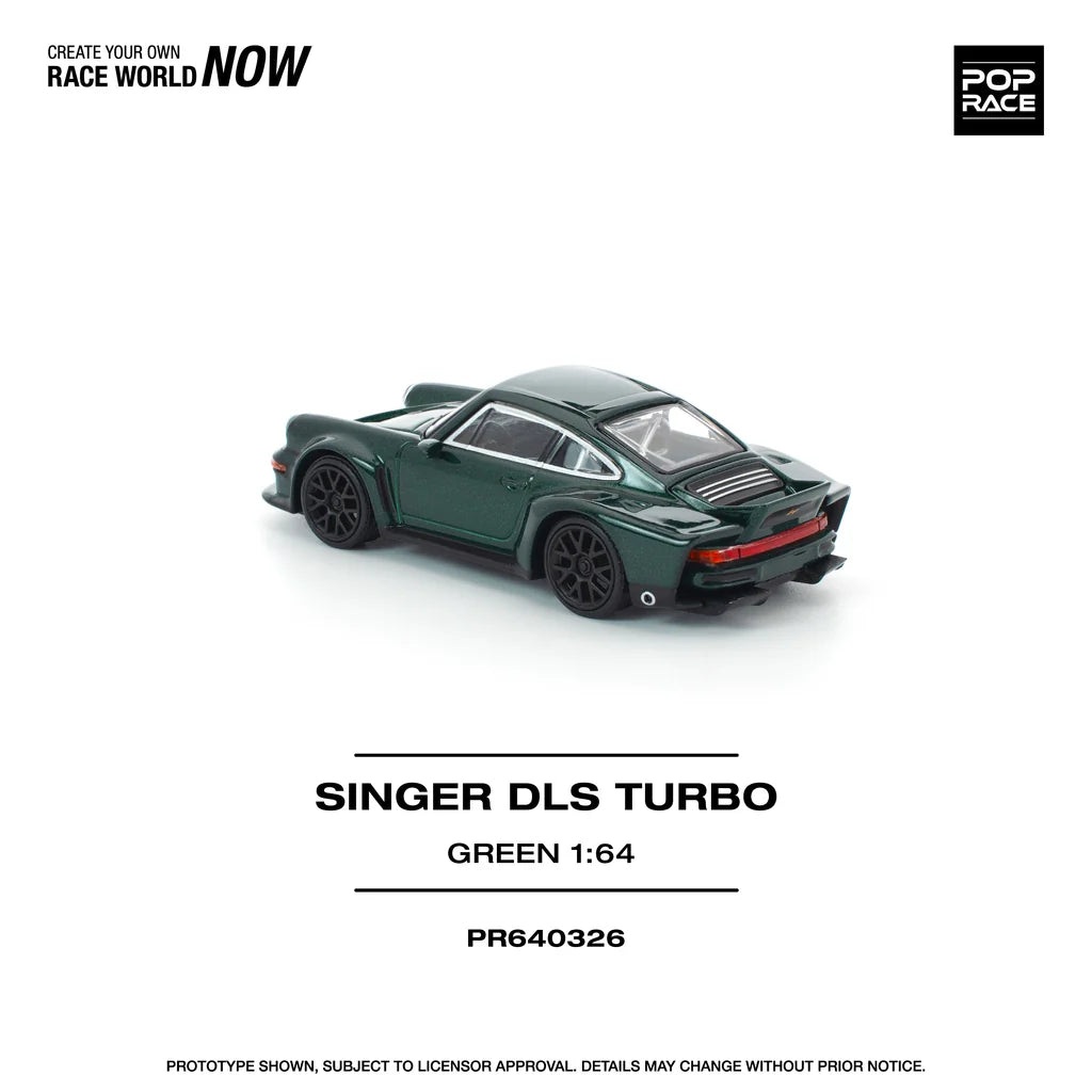 Pop Race Singer DLS Turbo 1:64 model detailed rear and aerodynamic styling