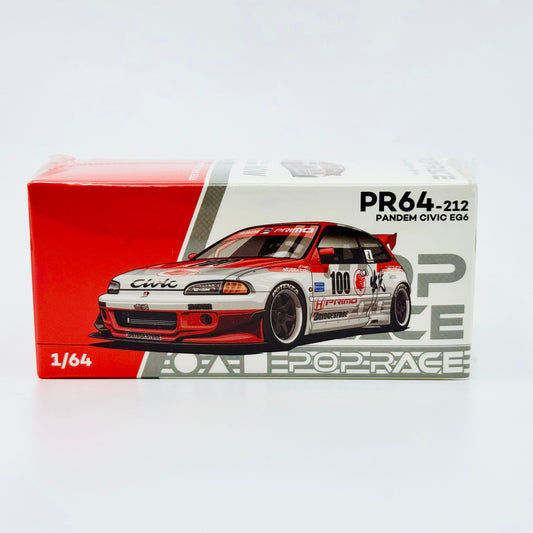 Pop Race Honda Civic EG6 Pandem v1.5 Idemitsu Motion Infinite boxed front view