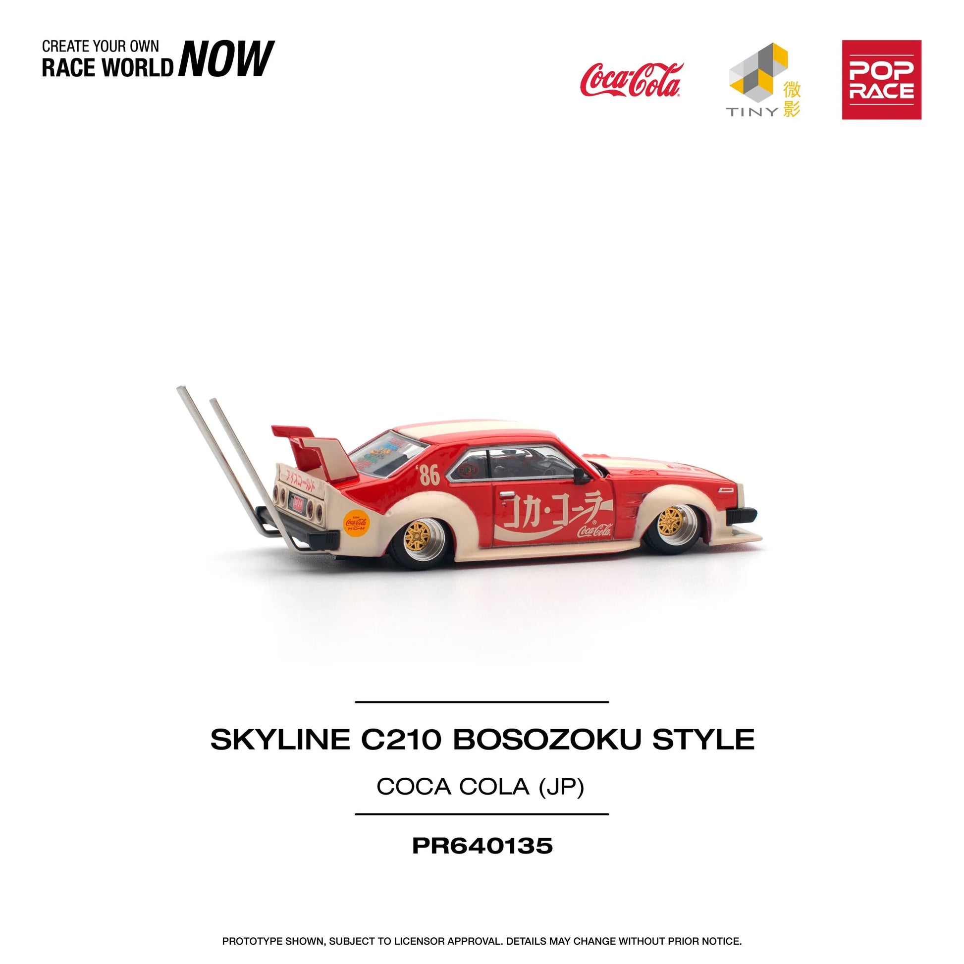 Pop Race Nissan Skyline C210 Kaido Racer right-side detailed view