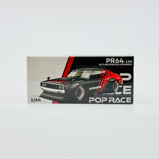 Pop Race Nissan Skyline GT-R Kenmeri Advan boxed front view