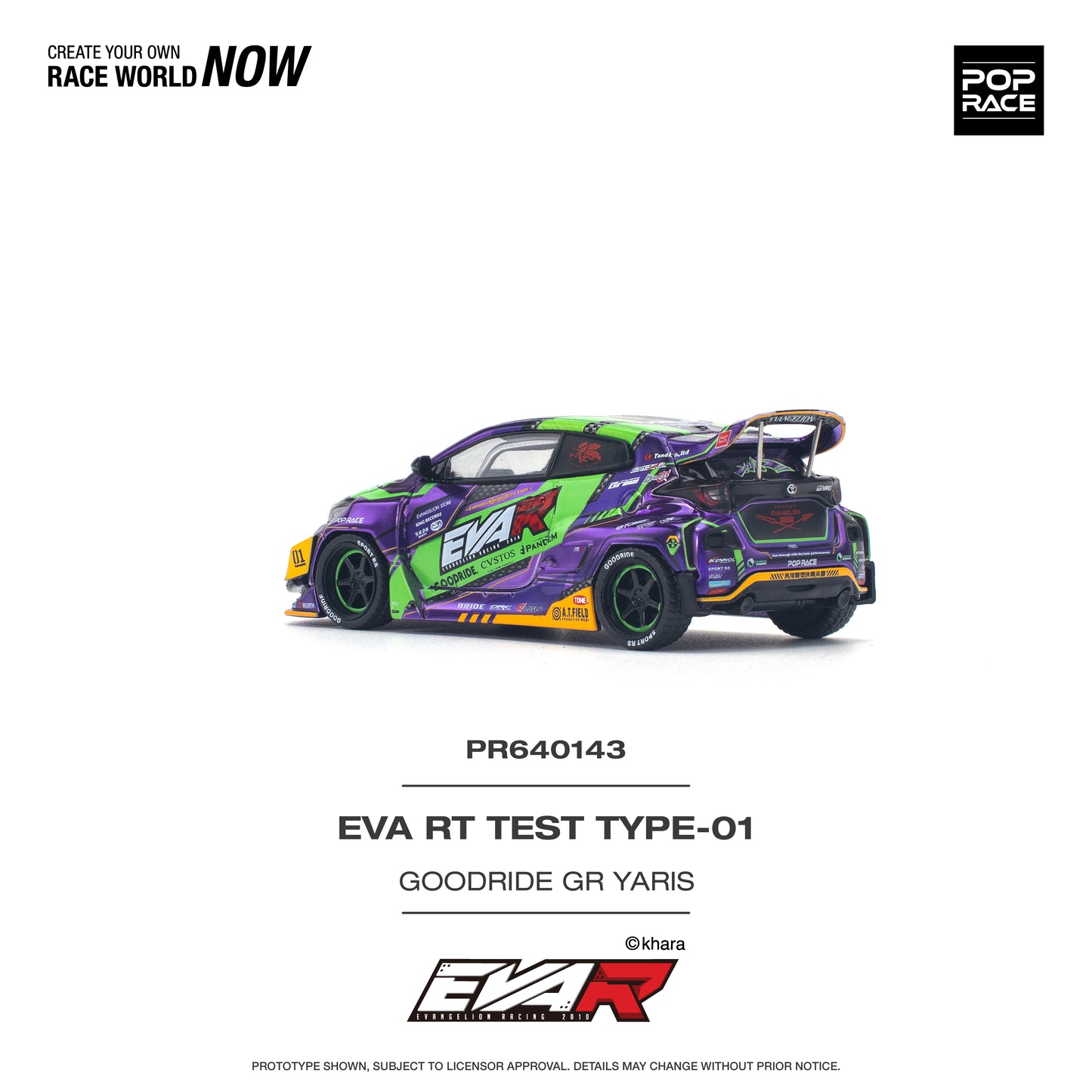 Pop Race Toyota GR Yaris EVA RT TEST TYPE-01 left side angle