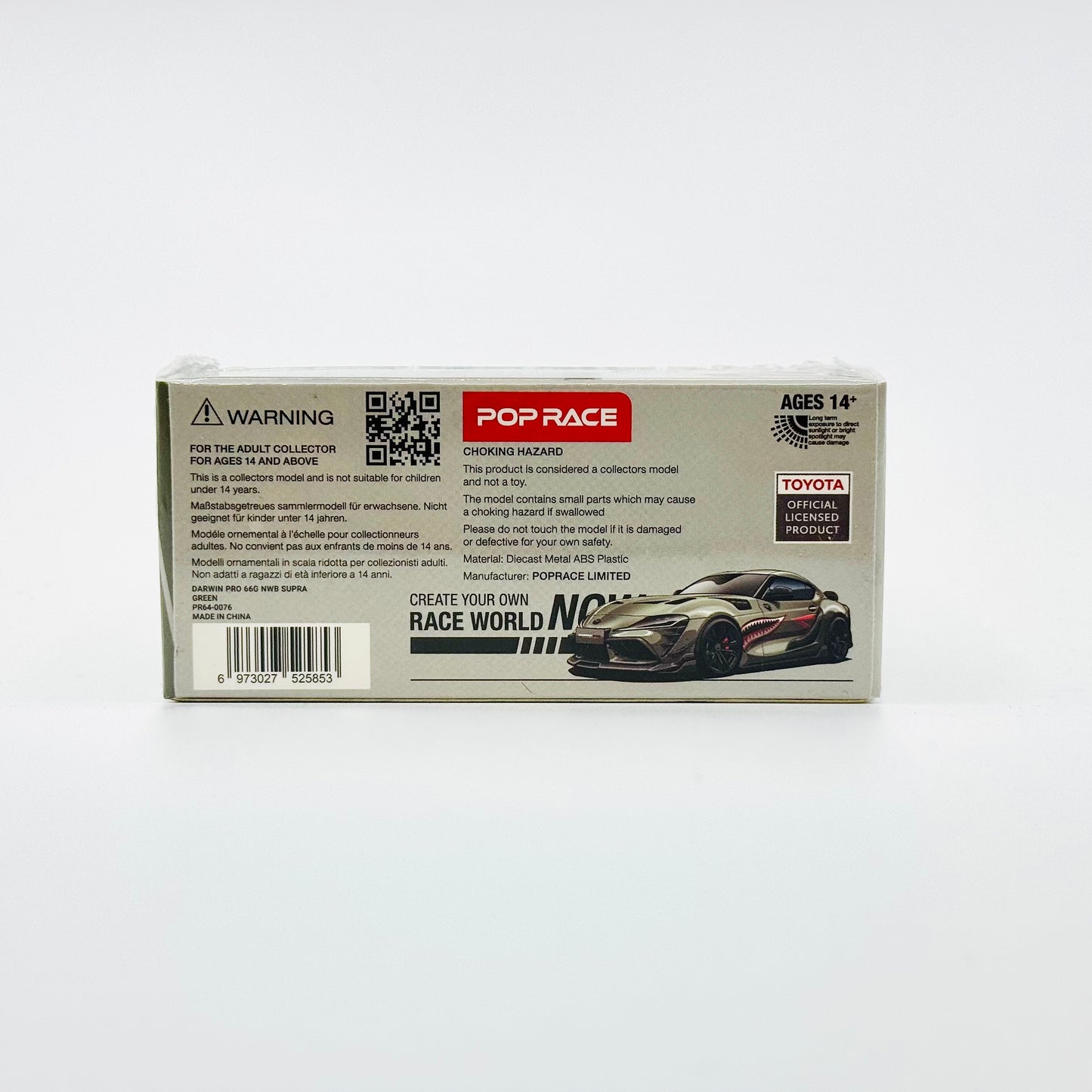 Pop Race Toyota Supra Darwin Pro 66G boxed rear view