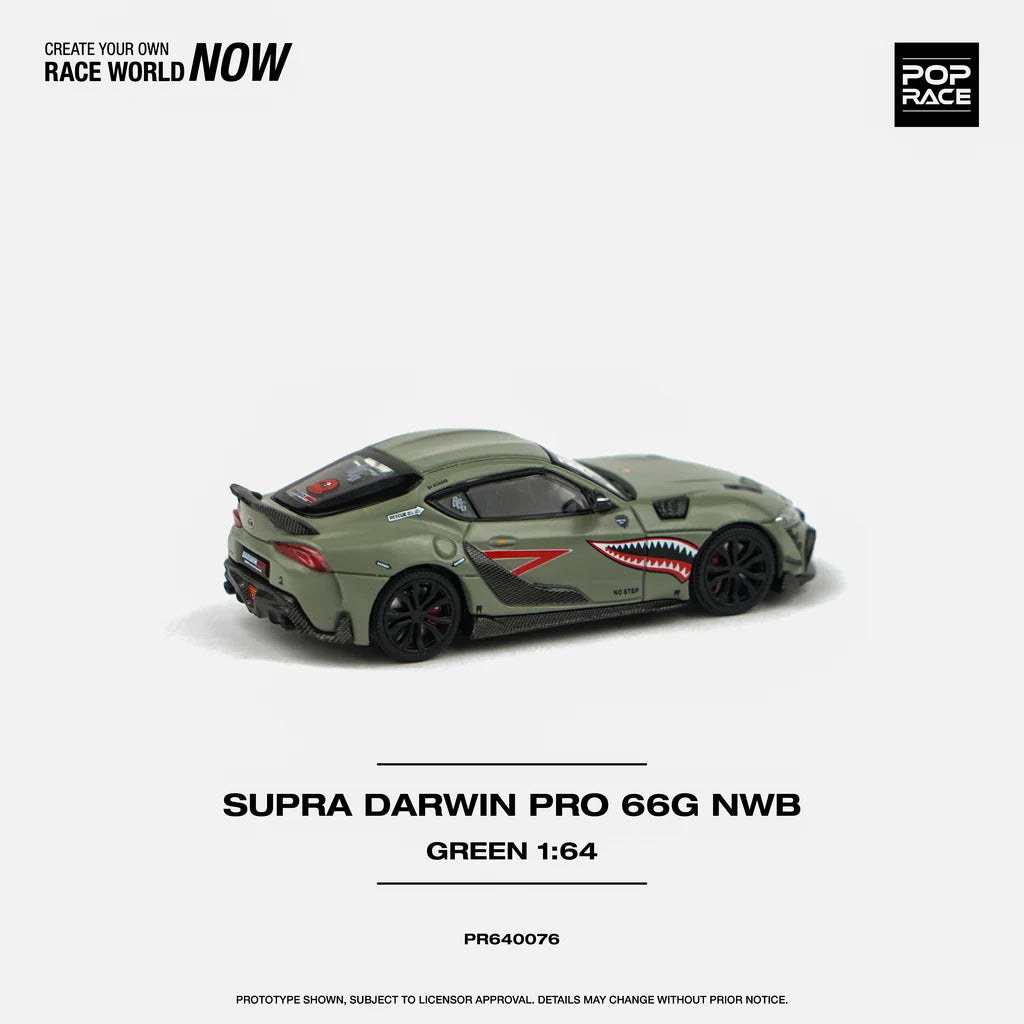Pop Race Toyota Supra Darwin Pro 66G side profile 1:64 diecast