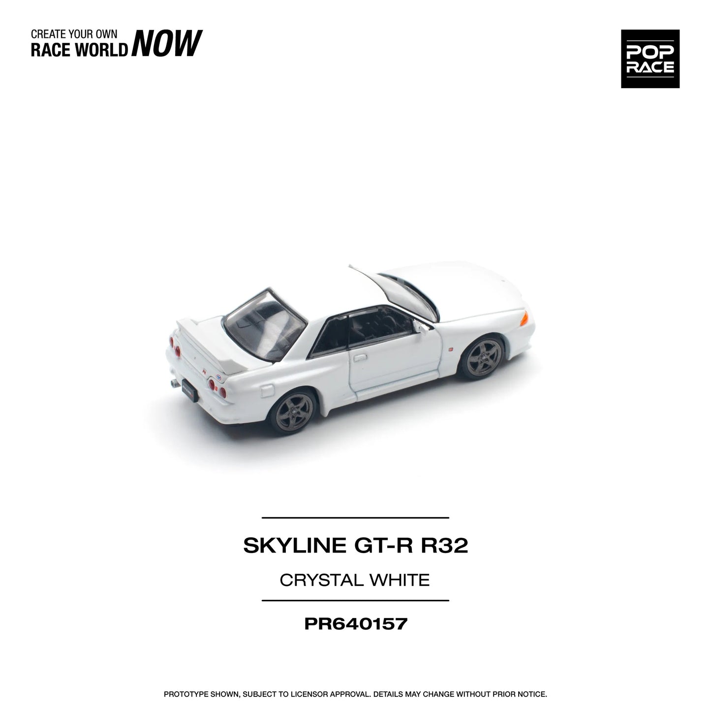 Top view of unboxed R32 1:64 model