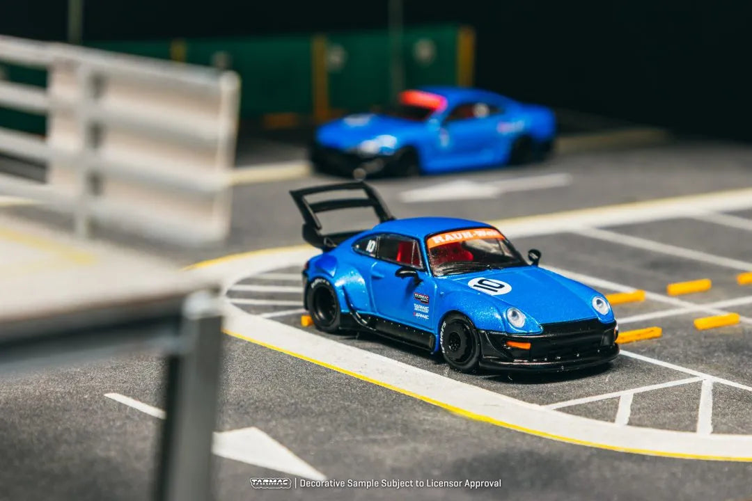 Porsche RWB 993 10th Anniversary front detail close up diecast