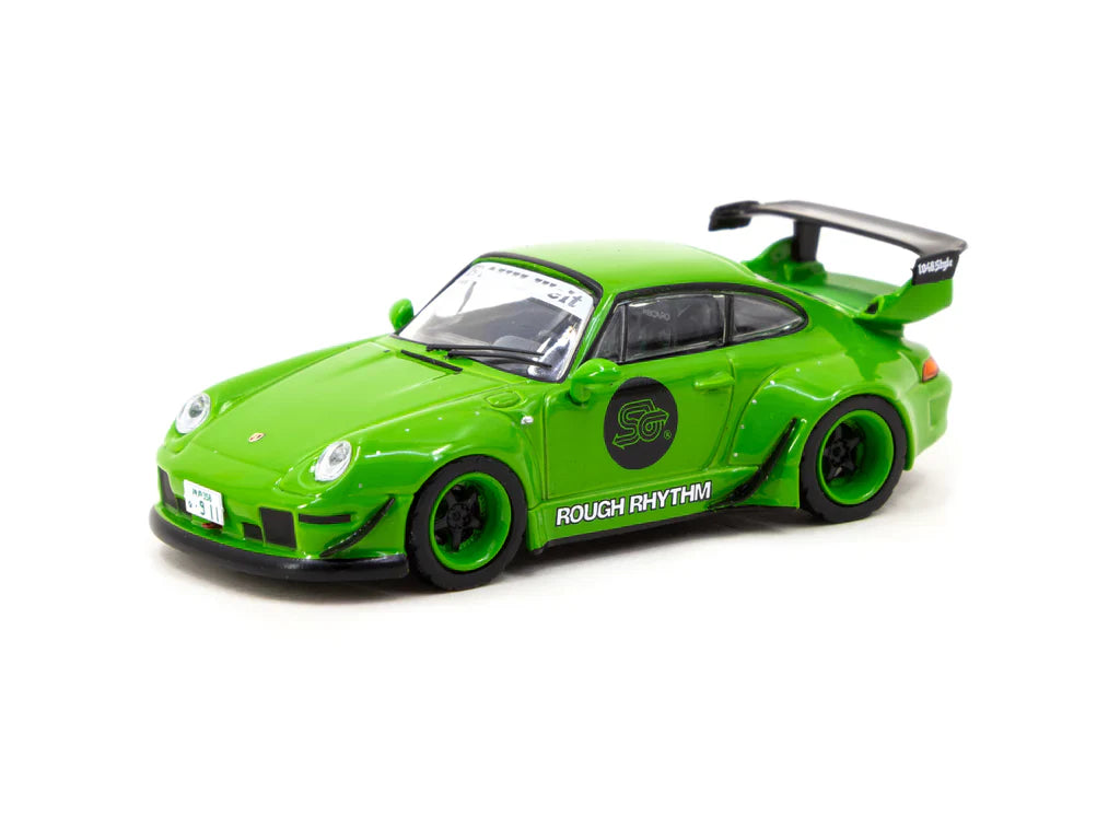 Porsche RWB 993 Rough Rhythm FuelFest 1:64 diecast front angle view