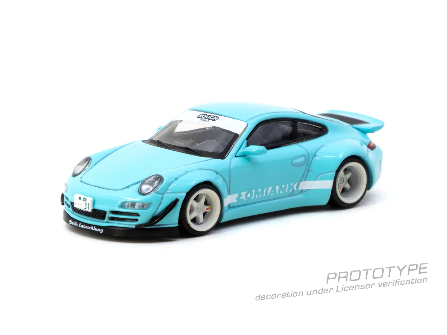 Porsche RWB 997 Lomianki diecast close up front detail