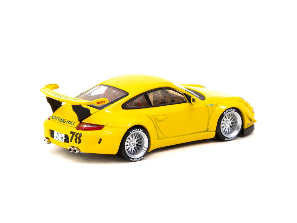 Porsche RWB 997 Notting Hill diecast rear angle detail