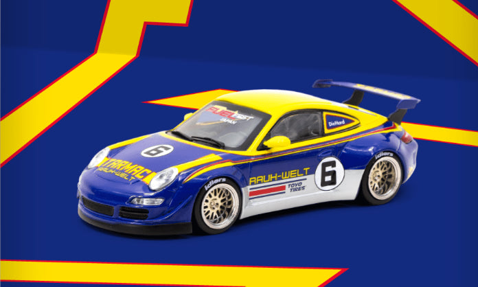 Porsche RWB 997 FuelFest Tokyo 2023 diecast close up front detail poster