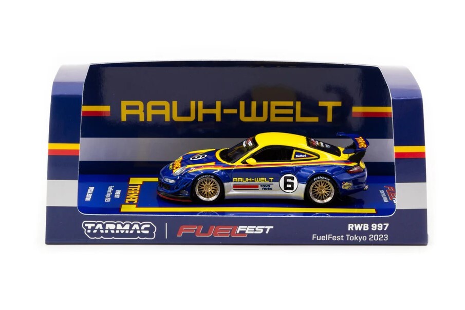Tarmac Works T64-057-TM Porsche RWB 997 FuelFest Tokyo 2023 Special Edition 1:64 diecast unboxed front