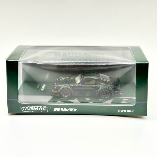 Tarmac Works T64-TL037-GR Porsche RWB 964 Green 1:64 diecast box front