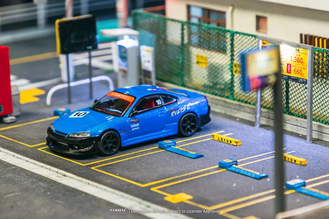 Nissan Silvia S15 Vertex 10th Anniversary diecast street scene diorama display