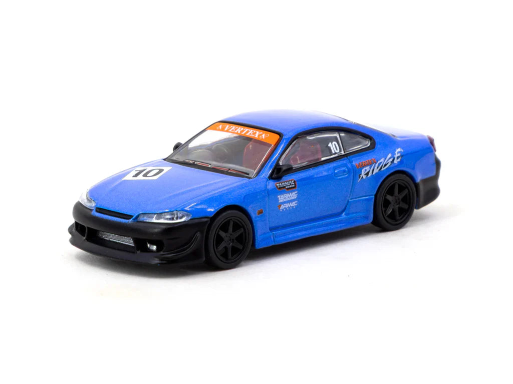 Nissan Silvia S15 Vertex 10th Anniversary 1:64 diecast front angle view